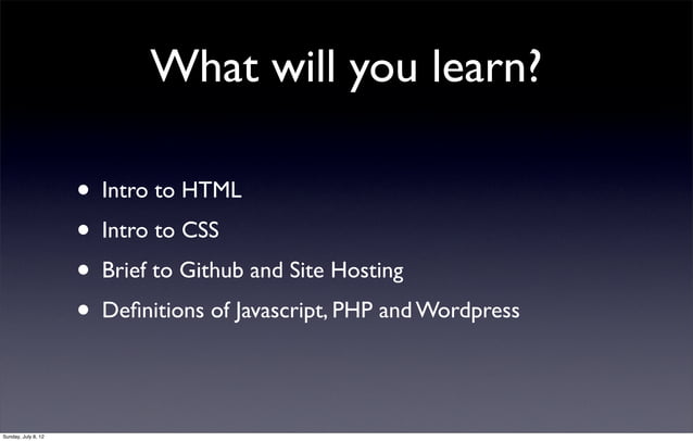 Intro to HTML5 & CSS3 | PPT