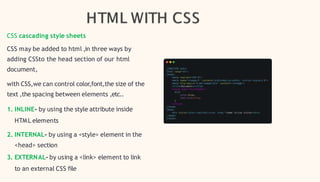 HTML_111.pptx all about introduction etc | PPT