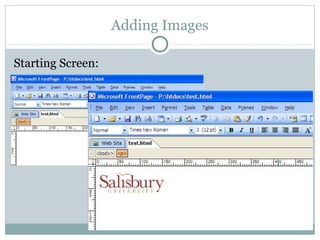 Adding Images

Starting Screen:
 