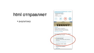 html отправляет
• аналитика