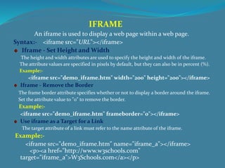 Iframe Real Example Html4 | PPTX