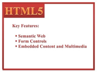 On 9 May 2007, the new HTML working group of the W3C resolved to   do that.HTML5HTML5 is the proposed next standard for HTML 4.01, XHTML 1.0 and DOM Level 2 HTML.