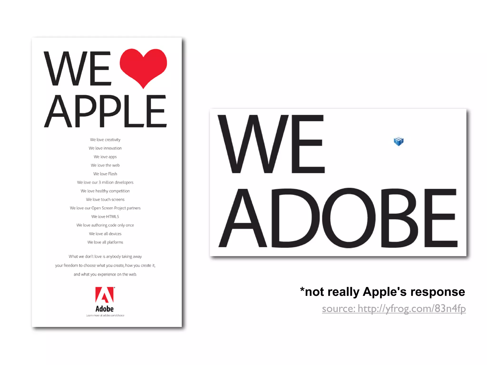 *not really Apple's response
   source: http://yfrog.com/83n4fp
 