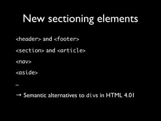 New inline elements
 