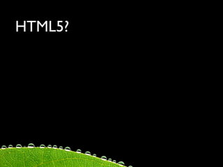 HTML5?
 