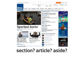 section? article? aside?
 