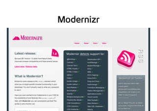 Modernizr
 