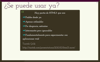 HTML5: empieza hoy