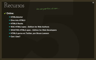 HTML5: empieza hoy