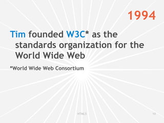 HTML5 The  new standard  for HTML, XHTML, and HTML DOM 