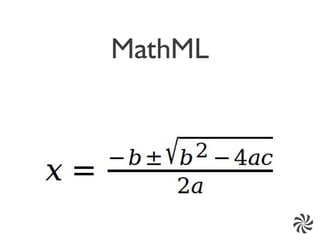 MathML
 