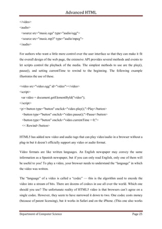 HTML5 | PDF