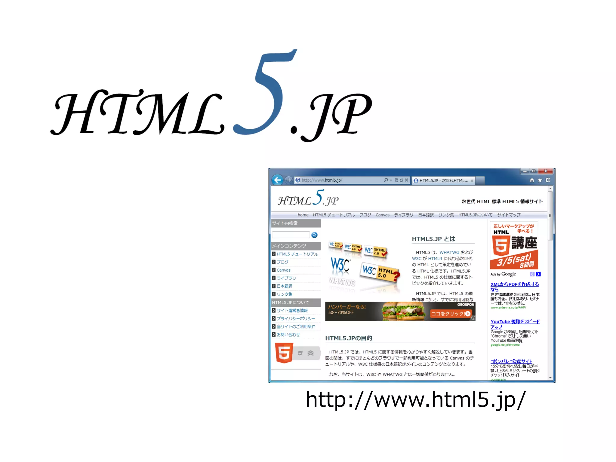 http://www.html5.jp/
 