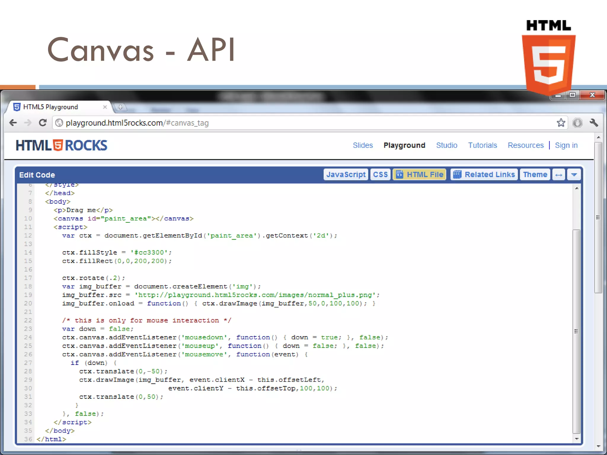 Canvas - API
 