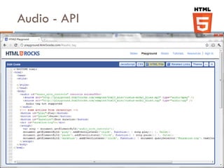 Audio - API
 