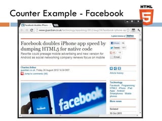 Counter Example - Facebook
 
