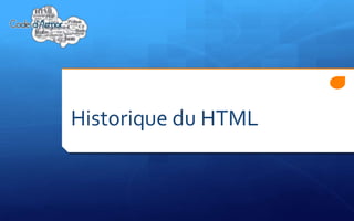 Historique du HTML
 