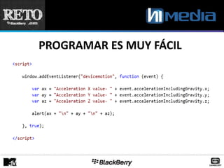 PROGRAMAR ES MUY FÁCIL
 