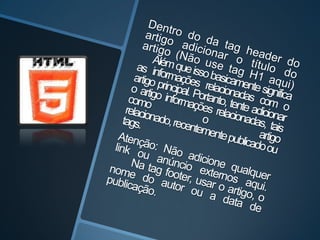 Html5 Primeiros Passos! 
