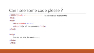 HTML5 : How to start learning HTML5 (easy and fast) | PPTX | Web ...