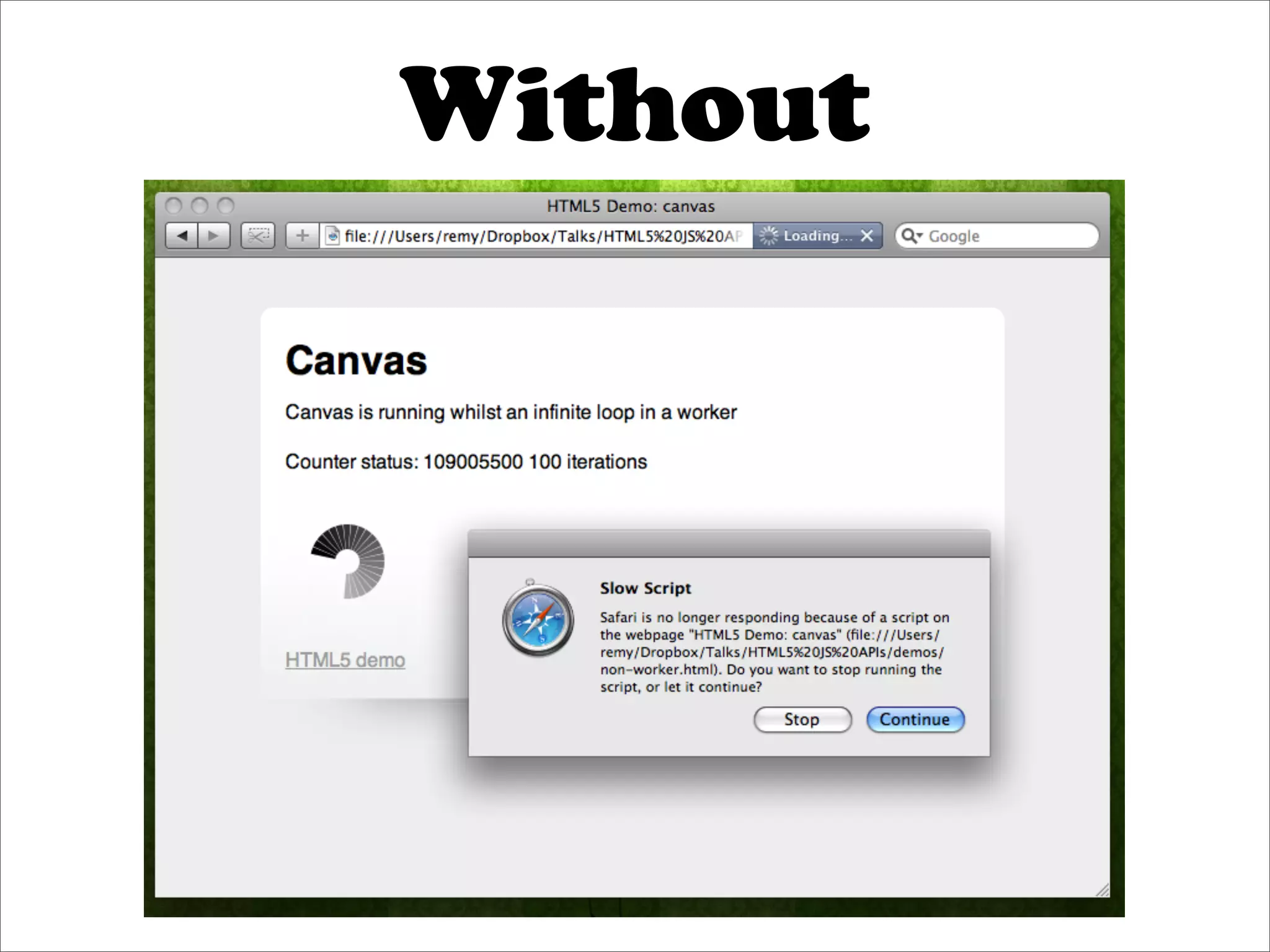 Without
 