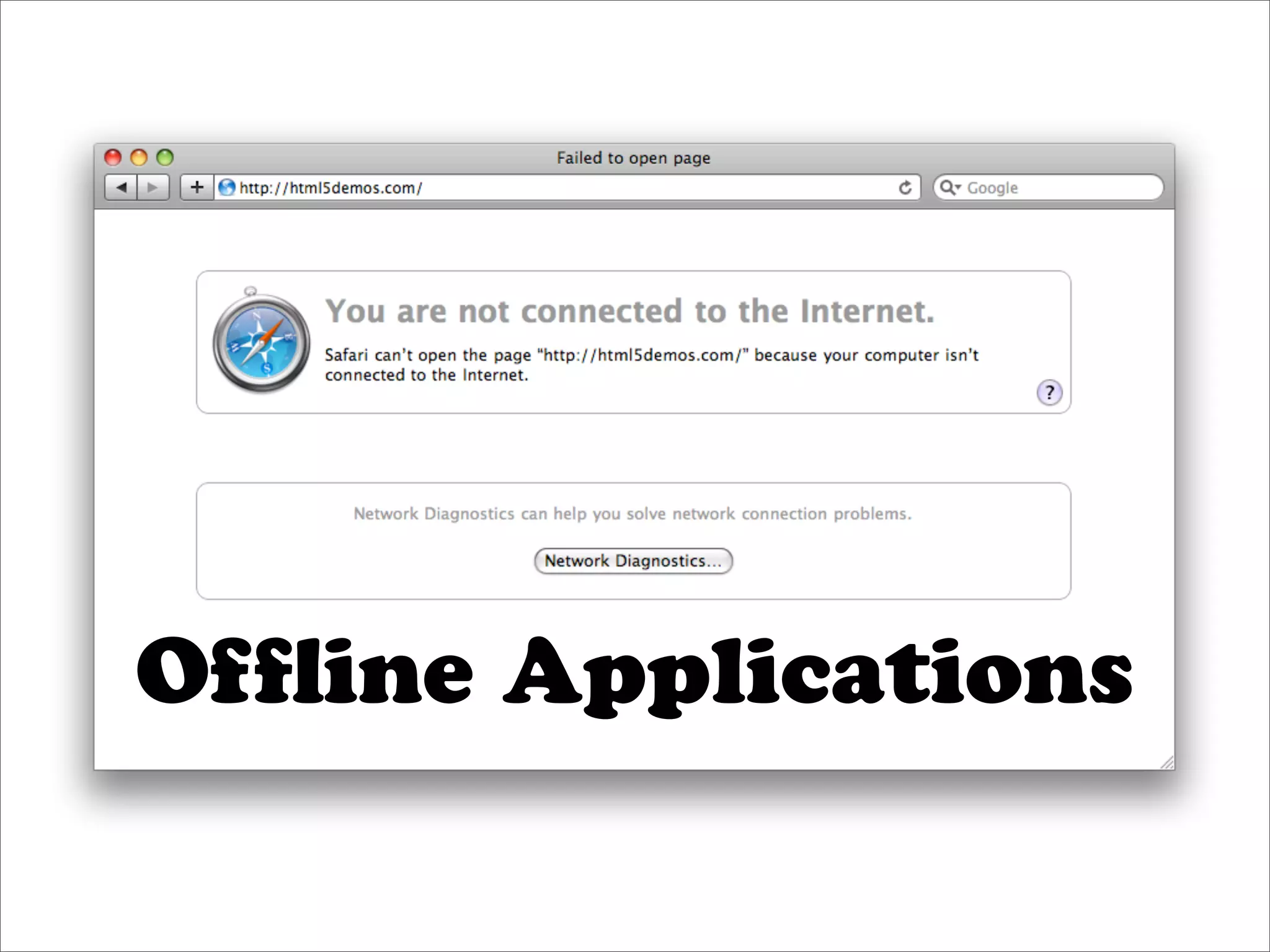 Ofﬂine Applications
 