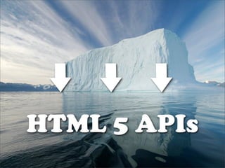 HTML 5 APIs
 