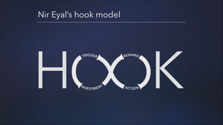 Nir Eyal’s hook model

H

K

 