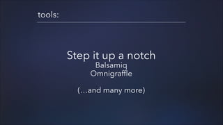 tools:

Step it up a notch
Balsamiq
Omnigraffle
!

(…and many more)

 