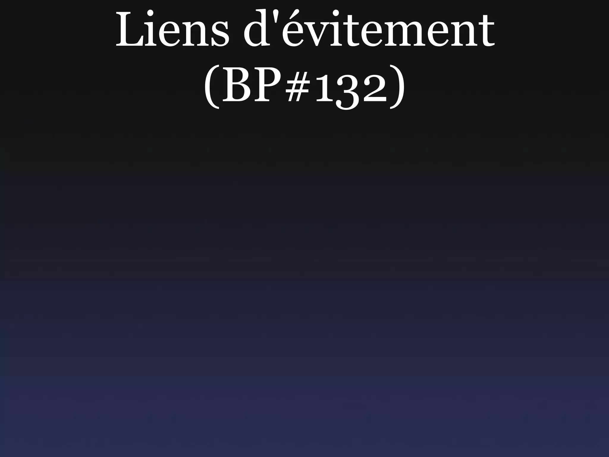 Nouveaux éléments Solution 3 : éléments parents <article> <div class="article" role="main"> <h1>...</h1> ... </div> </article> 