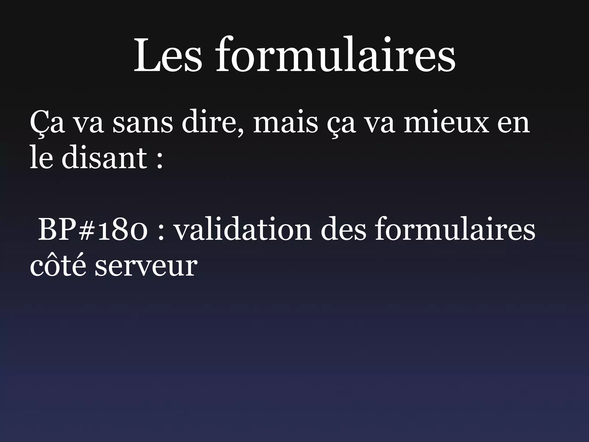 Liens d'évitement (BP#132) 