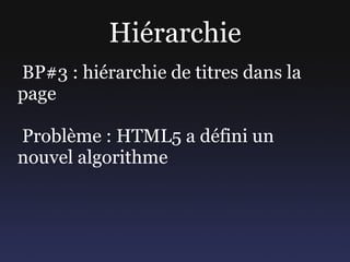 Nouveaux éléments Solution 1 : HTML5 shiv <script> document.createElement('article') </script> 