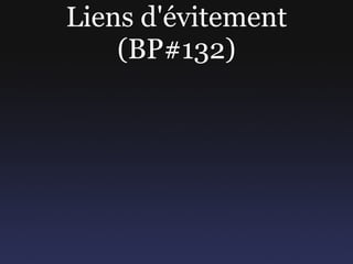 Nouveaux éléments Solution 3 : éléments parents <article> <div class="article" role="main"> <h1>...</h1> ... </div> </article> 