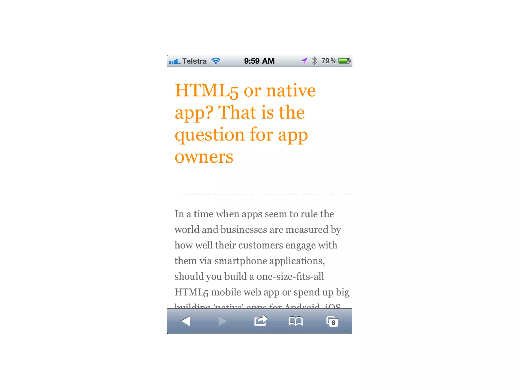A brief introduction on HTML5 and responsive layouts