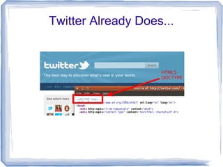 Twitter Already Does...
 