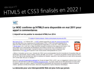3 finalisés en 2022 !
    idée reçue n°7

●
    HTML5 et CSS
 