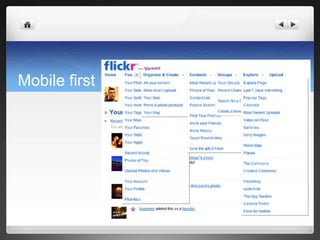 Mobile first
 