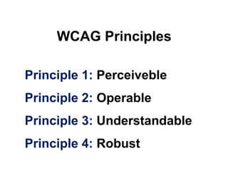 Using WCAG and ARIA for an accessible project | PDF