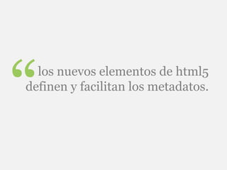 HTML5 Enfoque Semantico