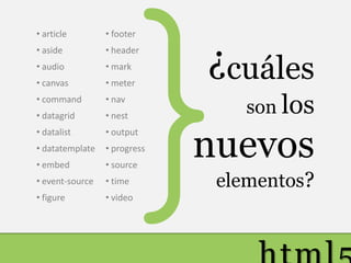 HTML5 Enfoque Semantico