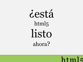 HTML5 Enfoque Semantico