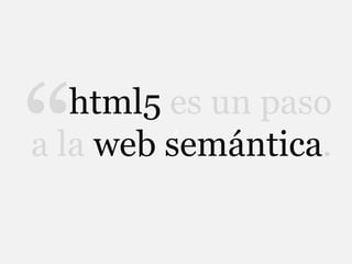 HTML5 Enfoque Semantico