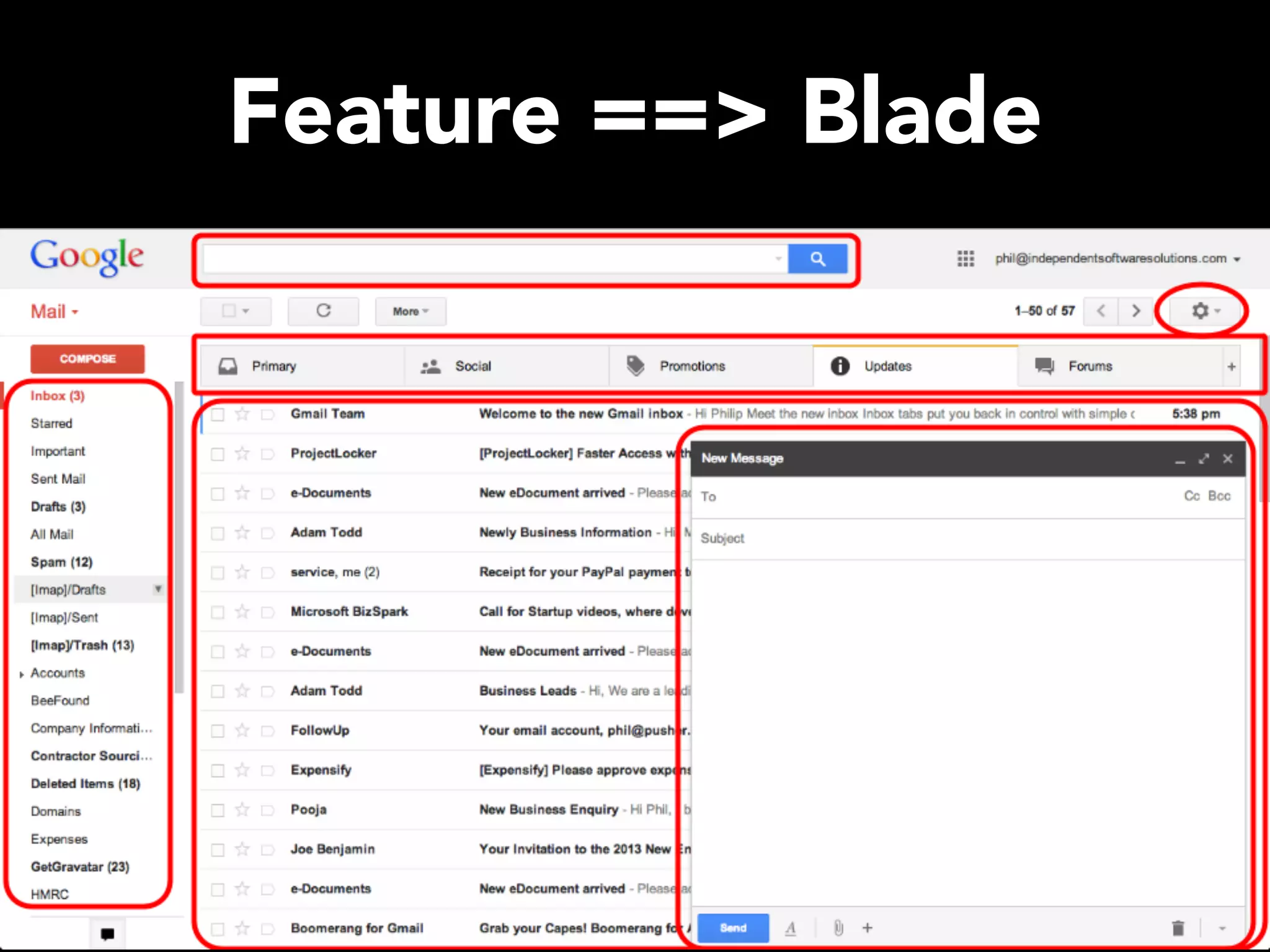 Feature ==> Blade 