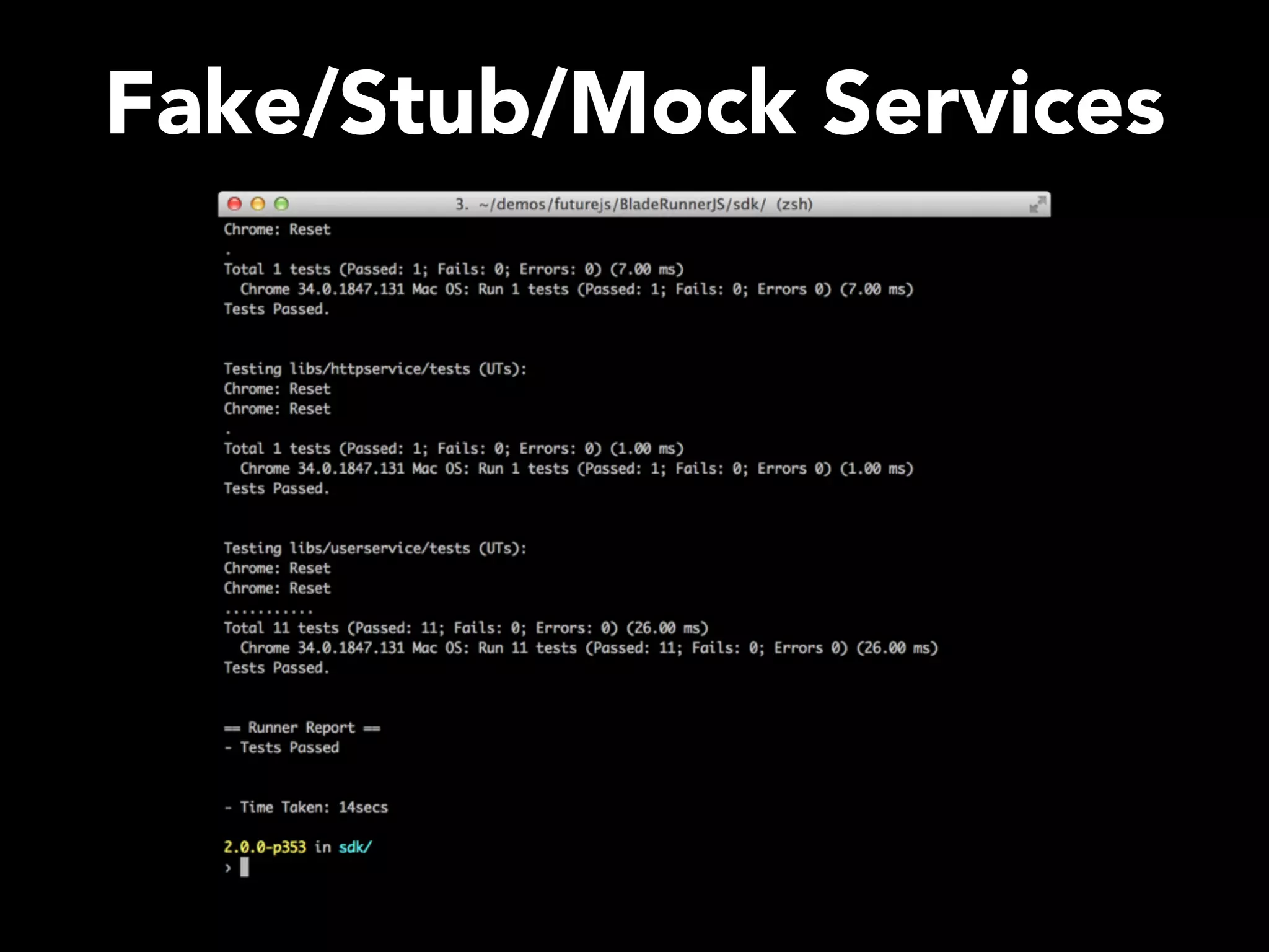Fake/Stub/Mock Services 