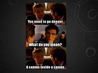 PRIMITIVAS + IMAGENS
function draw() {
var ctx = document.getElementById('canvas').getContext('2d');
var img = new Image();
img.onload = function(){
ctx.drawImage(img,0,0);
ctx.beginPath();

ctx.moveTo(30,96);
ctx.lineTo(70,66);
ctx.lineTo(103,76);
ctx.lineTo(170,15);
ctx.stroke();
};
img.src = '/files/4531/backdrop.png';
}

 