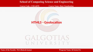 HTML5 - Geolocation.pptxkmkjvjrg4tnjijii | PPTX