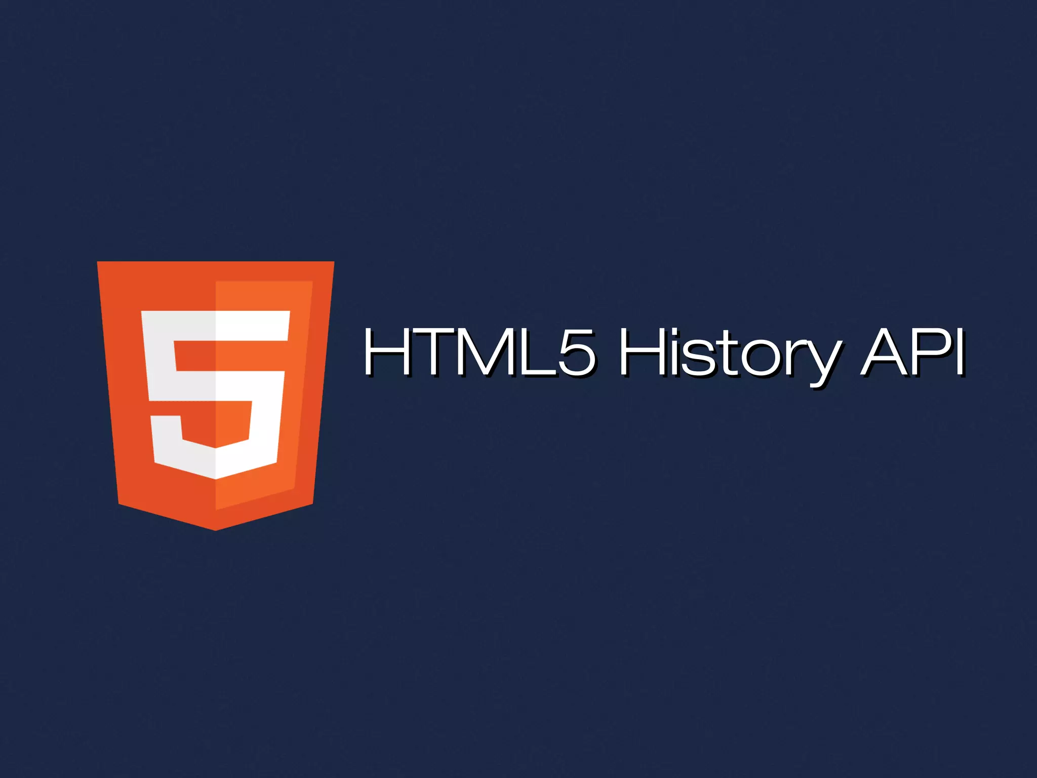 Html5 History-API | PPT