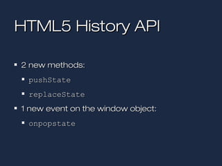 Html5 History-API | PPT