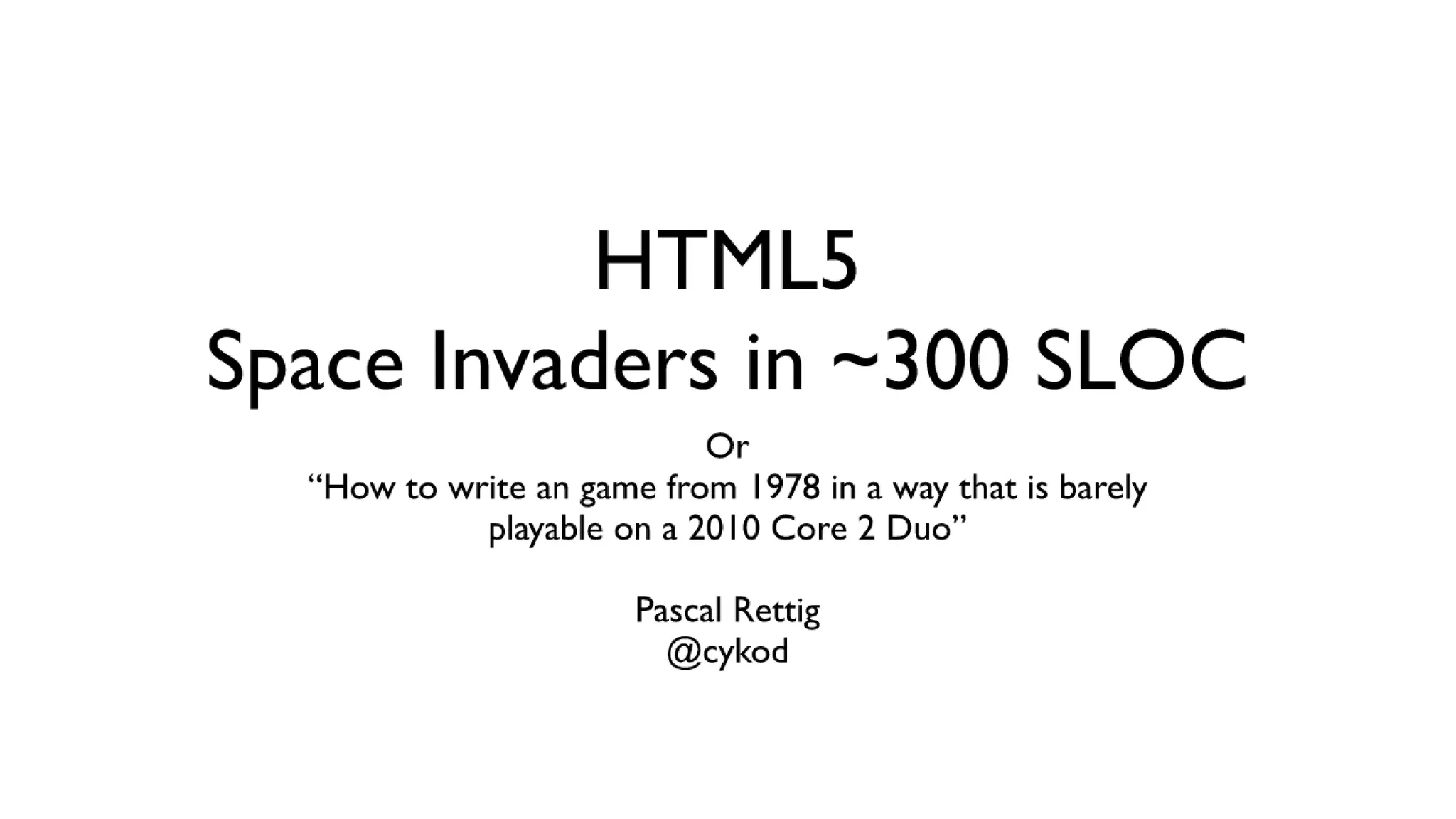 HTML5 Space Invaders