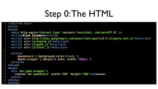HTML5 Space Invaders